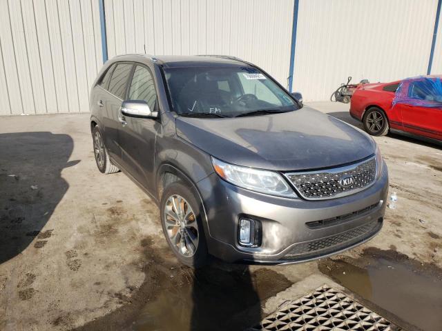 5XYKW4A78EG491378 - 2014 KIA SORENTO SX GRAY photo 1