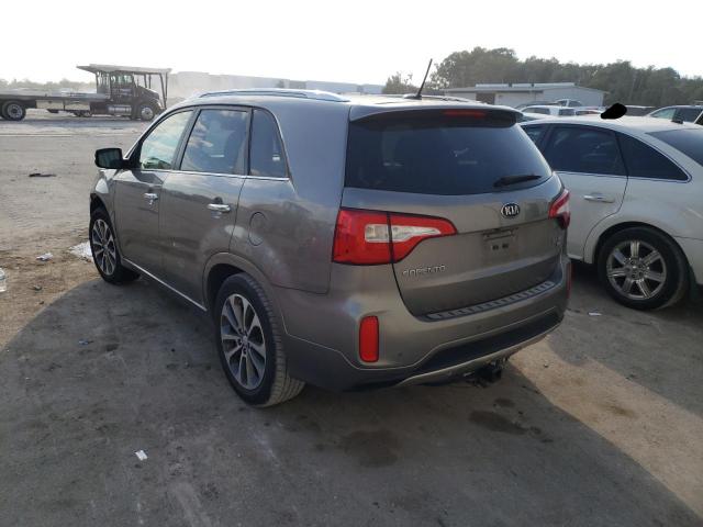 5XYKW4A78EG491378 - 2014 KIA SORENTO SX GRAY photo 3