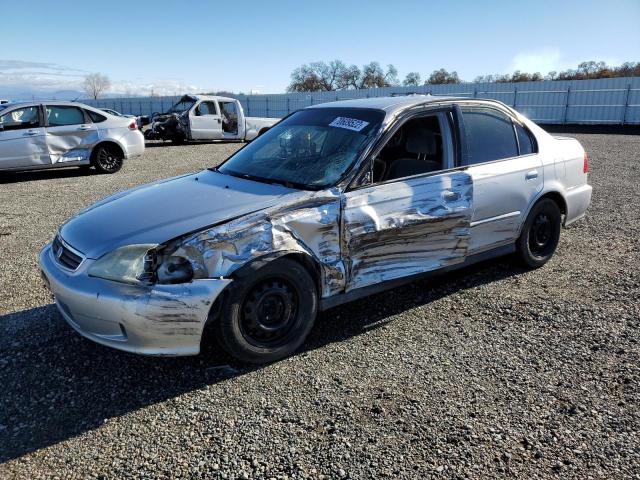 2HGEJ6613YH549478 - 2000 HONDA CIVIC BASE SILVER photo 1