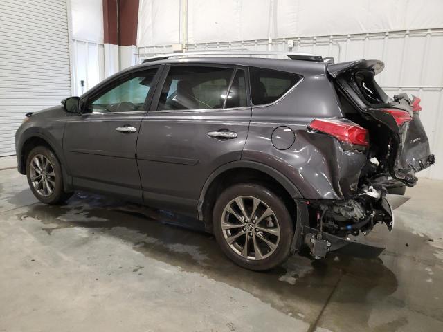 JTMYFREV0JJ191618 - 2018 TOYOTA RAV4 LIMIT GRAY photo 2