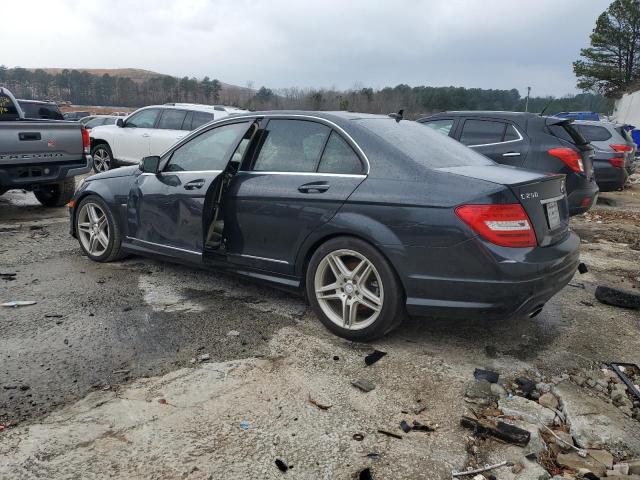 WDDGF4HB5CR223795 - 2012 MERCEDES-BENZ C 250 GRAY photo 2