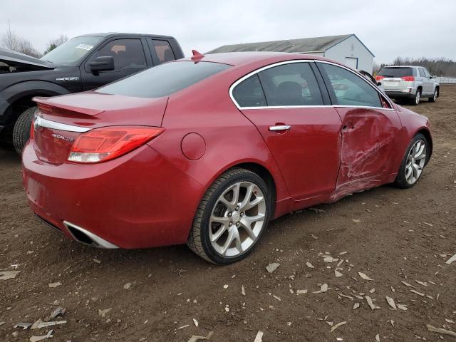 2G4GV5GV6C9212406 - 2012 BUICK REGAL GS RED photo 3