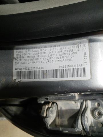 WVWYH63BX2E085446 - 2002 VOLKSWAGEN PASSAT GLX Boz foto 12