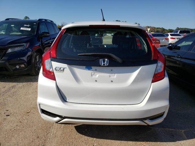 3HGGK5H47KM741647 - 2019 HONDA FIT LX WHITE photo 6