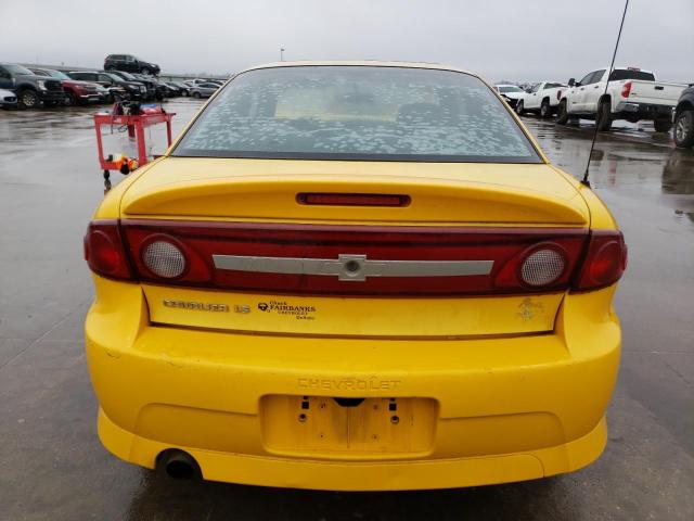 1G1JH12F437370473 - 2003 CHEVROLET CAVALIER L YELLOW photo 6