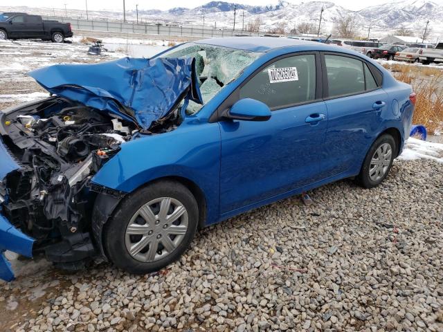 3KPA24AD3ME364885 - 2021 KIA RIO LX BLUE photo 1