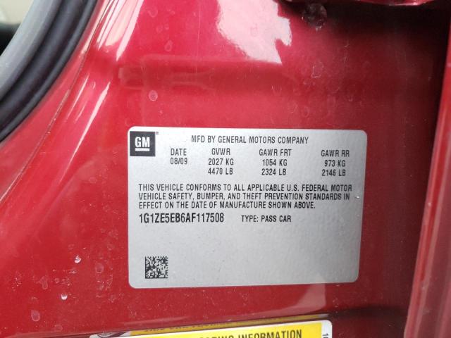 1G1ZE5EB6AF****** - 2010 CHEVROLET MALIBU LTZ წითელი ფოტო 13