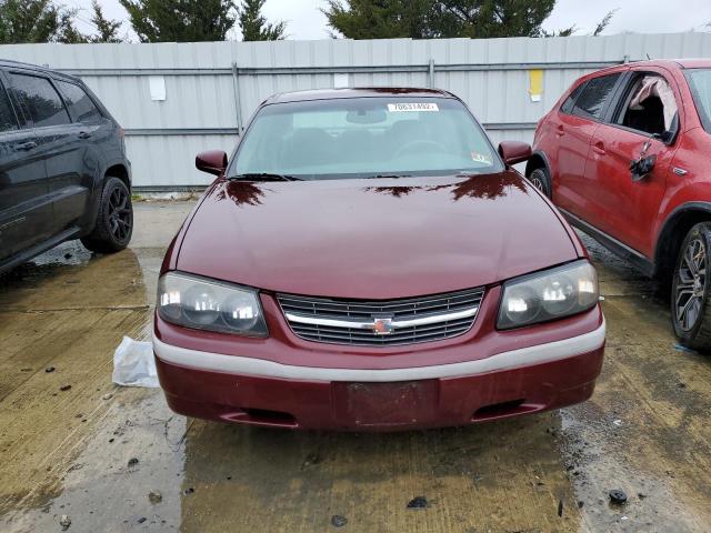 2G1WF55K8Y9328177 - 2000 CHEVROLET IMPALA BURGUNDY photo 5