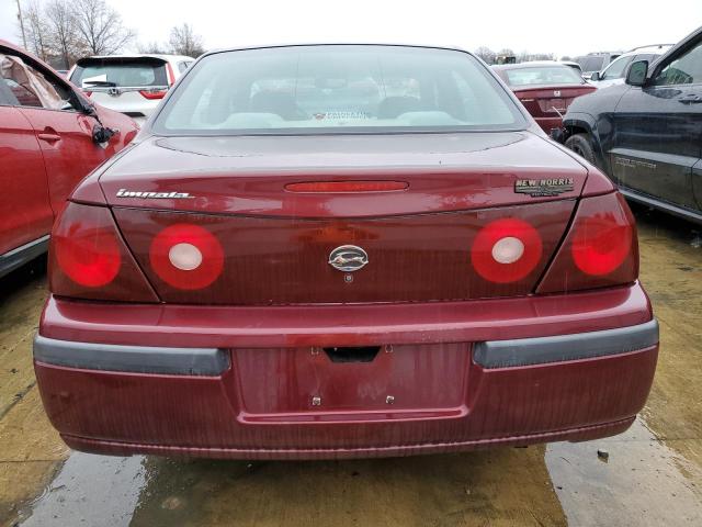 2G1WF55K8Y9328177 - 2000 CHEVROLET IMPALA BURGUNDY photo 6