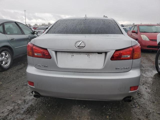 JTHBK262X75044798 - 2007 LEXUS IS 250 SILVER photo 6