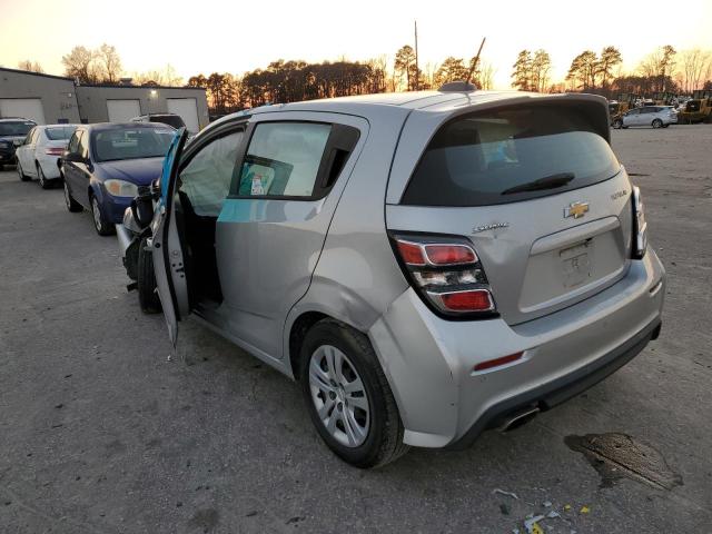 1G1JG6SB7L4120112 - 2020 CHEVROLET SONIC SILVER photo 2