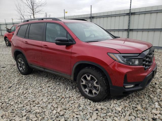 5FNYF8H62NB007520 - 2022 HONDA PASSPORT T RED photo 4