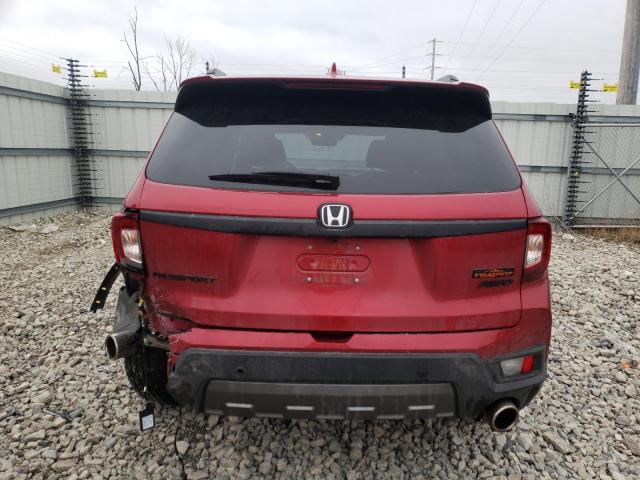 5FNYF8H62NB007520 - 2022 HONDA PASSPORT T RED photo 6