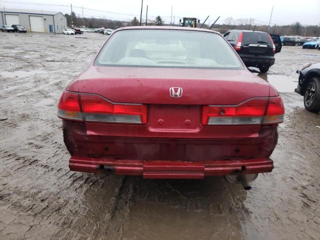 1HGCG56772A010713 - 2002 HONDA ACCORD RED photo 6