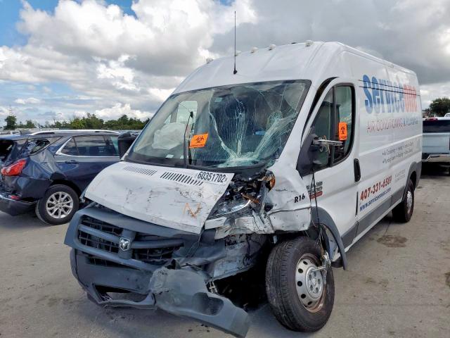 3C6TRVDG5HE535018 - 2017 RAM PROMASTER WHITE photo 2
