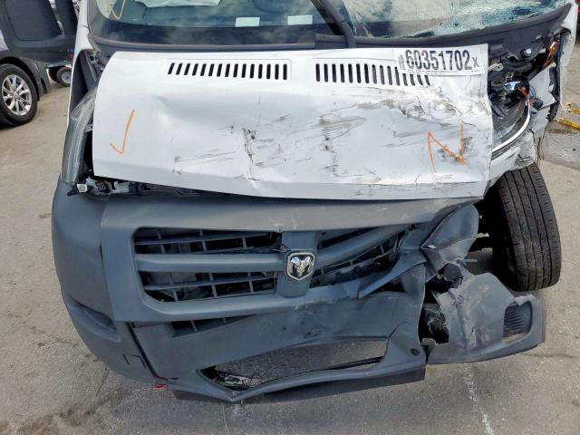 3C6TRVDG5HE535018 - 2017 RAM PROMASTER WHITE photo 7