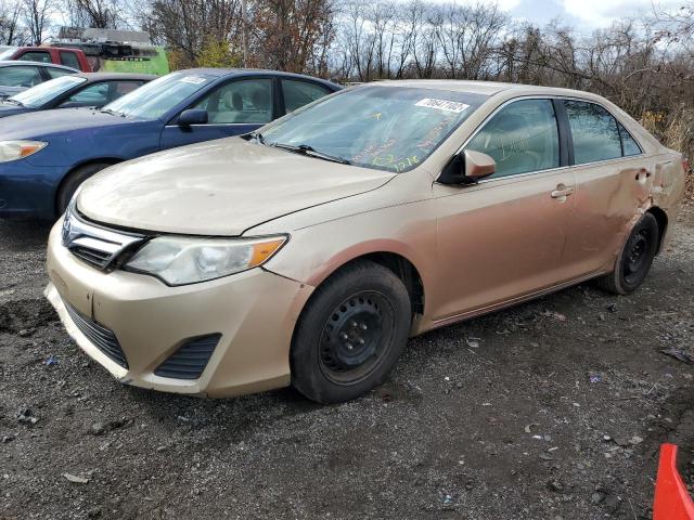 4T1BF1FK6CU017447 - 2012 TOYOTA CAMRY BASE GOLD photo 1