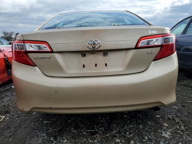 4T1BF1FK6CU017447 - 2012 TOYOTA CAMRY BASE GOLD photo 6