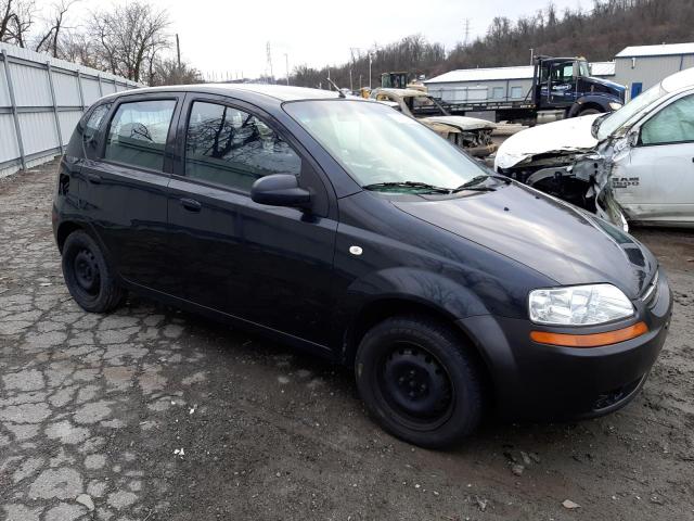 KL1TD62655B418952 - 2005 CHEVROLET AVEO BASE BLACK photo 4