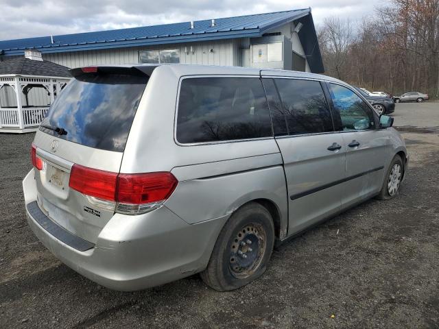 5FNRL38219B001176 - 2009 HONDA ODYSSEY LX SILVER photo 3