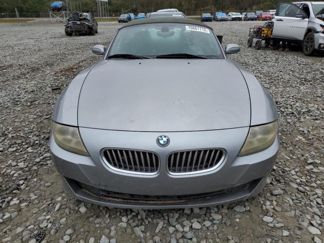 4USBU53546LX00283 - 2006 BMW Z4 3.0SI SILVER photo 5