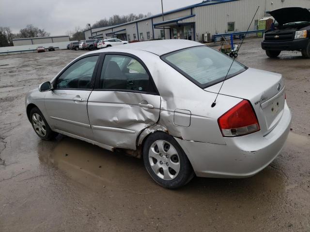 KNAFE121085545618 - 2008 KIA SPECTRA SILVER photo 2