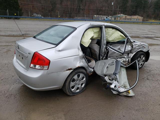 KNAFE121085545618 - 2008 KIA SPECTRA SILVER photo 3