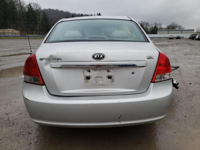 KNAFE121085545618 - 2008 KIA SPECTRA SILVER photo 6