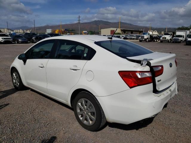 KNADM4A34F6443017 - 2015 KIA RIO LX WHITE photo 2