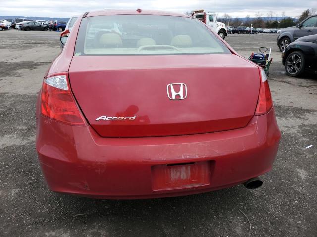 1HGCS1B89AA005002 - 2010 HONDA ACCORD EXL RED photo 6