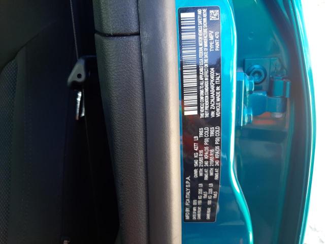 ZACNJAAB4KPK46004 - 2019 JEEP RENEGADE S TEAL photo 12