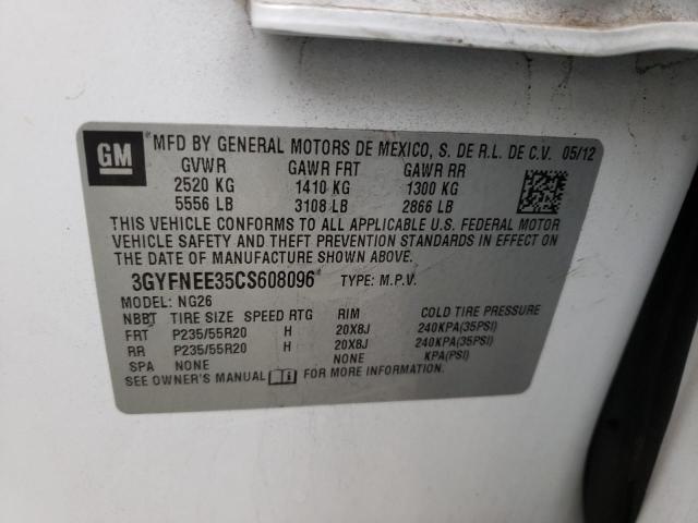 3GYFNEE35CS608096 - 2012 CADILLAC SRX PERFOR 白色 照片 13