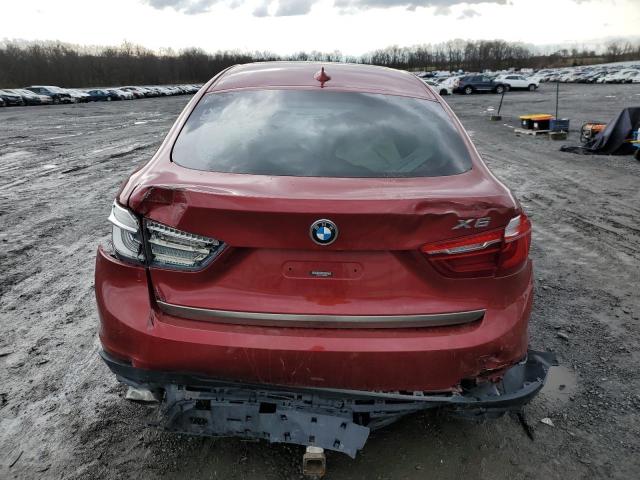 5UXKU6C37H0W38679 - 2017 BMW X6 XDRIVE5 RED photo 6