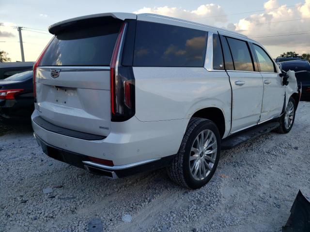 1GYS4KKL0MR307471 - 2021 CADILLAC ESCALADE E WHITE photo 3