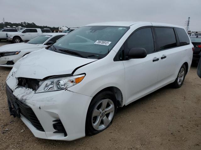 5TDZZ3DC8LS022591 - 2020 TOYOTA SIENNA L WHITE photo 1