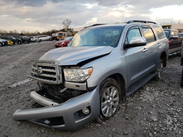 5TDDW5G11FS114848 - 2015 TOYOTA SEQUOIA PL SILVER photo 2