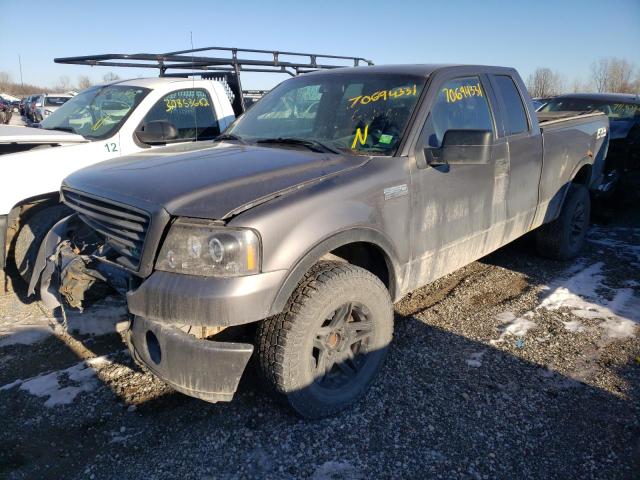 1FTPX14586FA15437 - 2006 FORD F150 GRAY photo 2