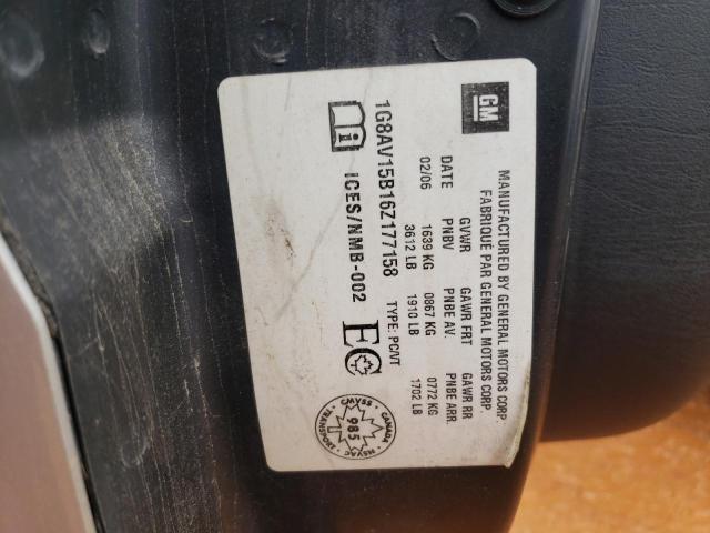 1G8AV15B16Z177158 - 2006 SATURN ION LEVEL ვერცხლისფერი ფოტო 12