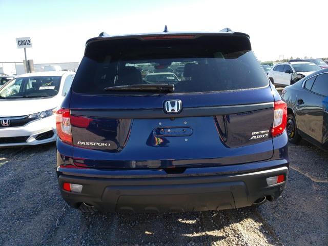 5FNYF8H96KB012418 - 2019 HONDA PASSPORT T BLUE photo 6