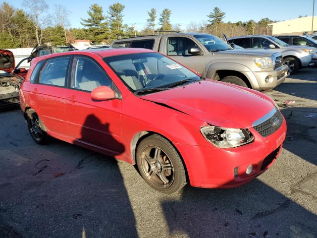 KNAFE162285016738 - 2008 KIA SPECTRA5 5 RED photo 4