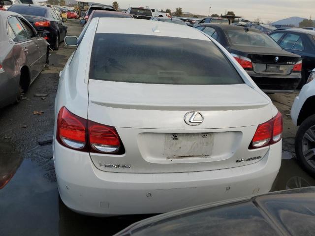 JTHBC96S675007771 - 2007 LEXUS GS 450H WHITE photo 6