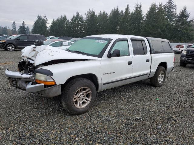 1B7HL2AN01S238193 - 2001 DODGE DAKOTA QUA WHITE photo 1