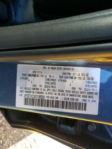 JM1DE1KZXE0186688 - 2014 MAZDA MAZDA2 SPO 蓝色 照片 12