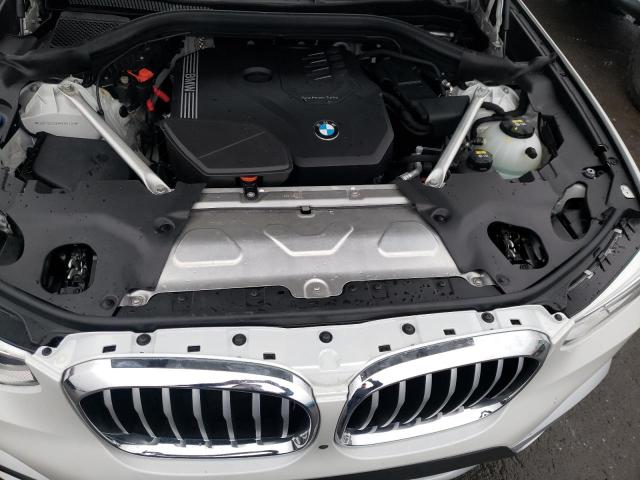 5UXTY5C0XM9D87416 - 2021 BMW X3 XDRIVE3 WHITE photo 12