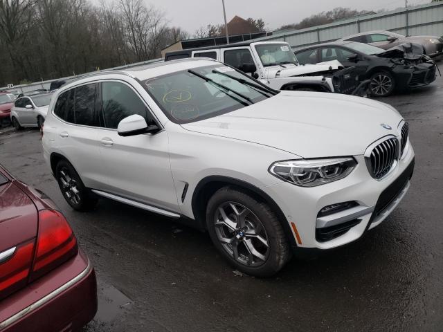 5UXTY5C0XM9D87416 - 2021 BMW X3 XDRIVE3 WHITE photo 4