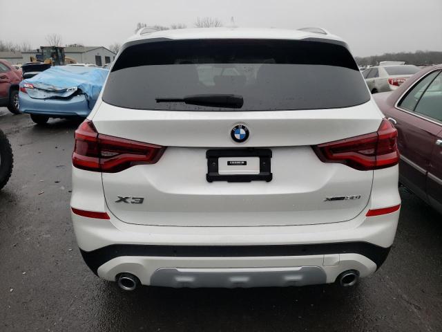 5UXTY5C0XM9D87416 - 2021 BMW X3 XDRIVE3 WHITE photo 6