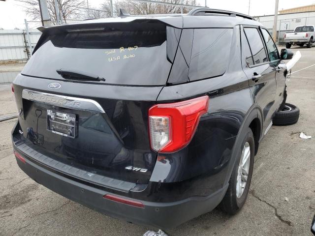 1FMSK8DH5NGA70735 - 2022 FORD EXPLORER X BLACK photo 3