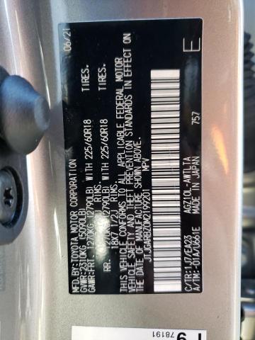 JTJGARBZ0M2199201 - 2021 LEXUS NX 300 BAS GRAY photo 13