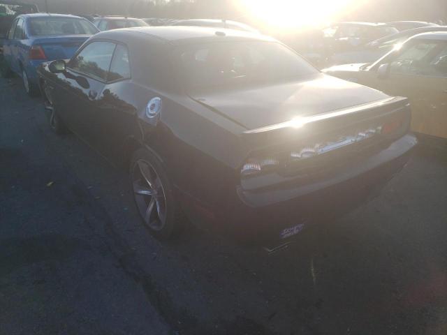 2C3CDYAG9EH218425 - 2014 DODGE CHALLENGER BLACK photo 3