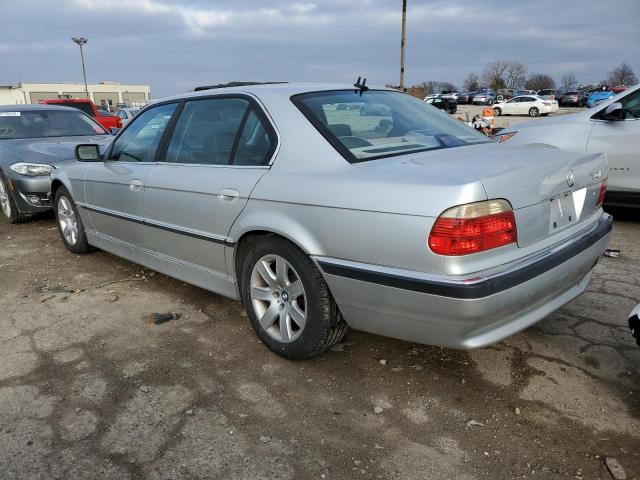 WBAGH834X1DP27223 - 2001 BMW 7 SERIES SILVER photo 2